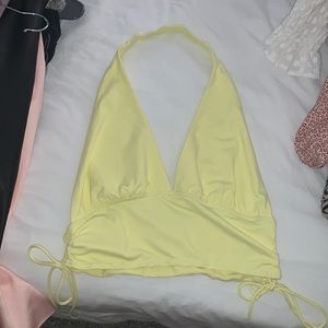 Yellow halter
